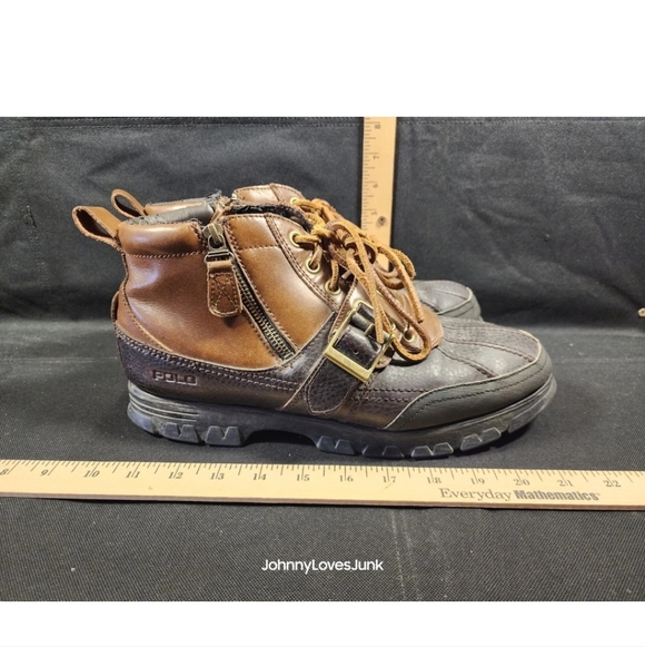 Polo By Ralph Lauren Allendale Boots Men’s 11.5 Used Great Shape Leather Upper